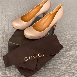 Gucci Napa Charlotte Winter Rose Heel
